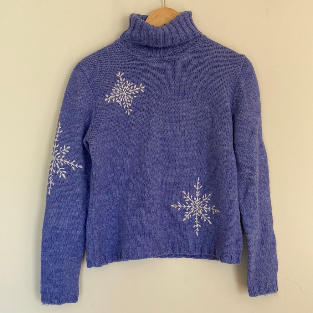 Ann Taylor wool sweater snowflake